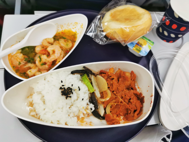 air premia flight review, in flight meals